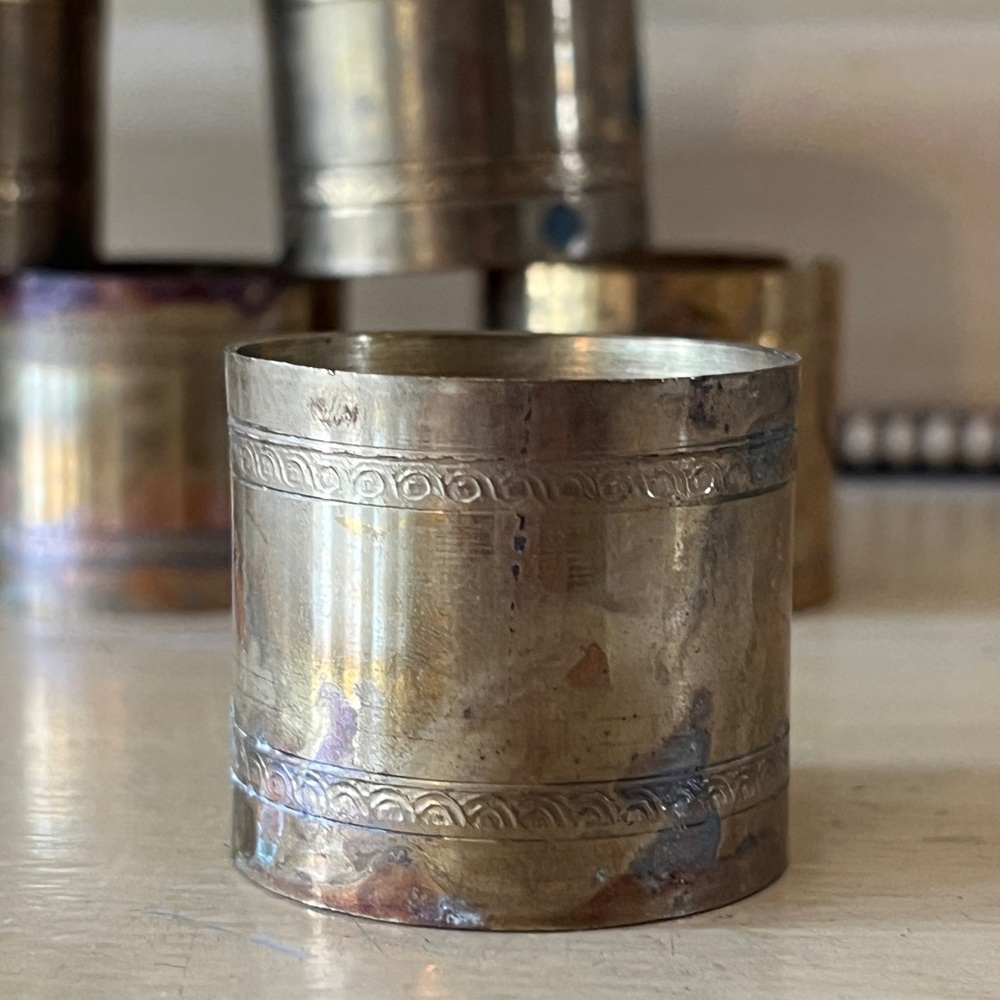 Vintage Brass Napkin Holders - Picture 3 of 5